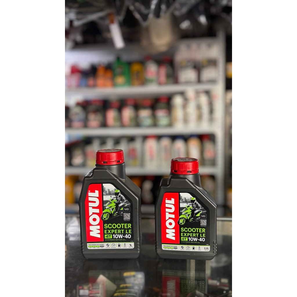 OLI MOTUL SCOOTER EXPERT LE 4T 10W-40 0.8L UNTUK ALL MATIC MIO,VARIO,BEAT,PCX,VARIO 125,VARIO 150,VA
