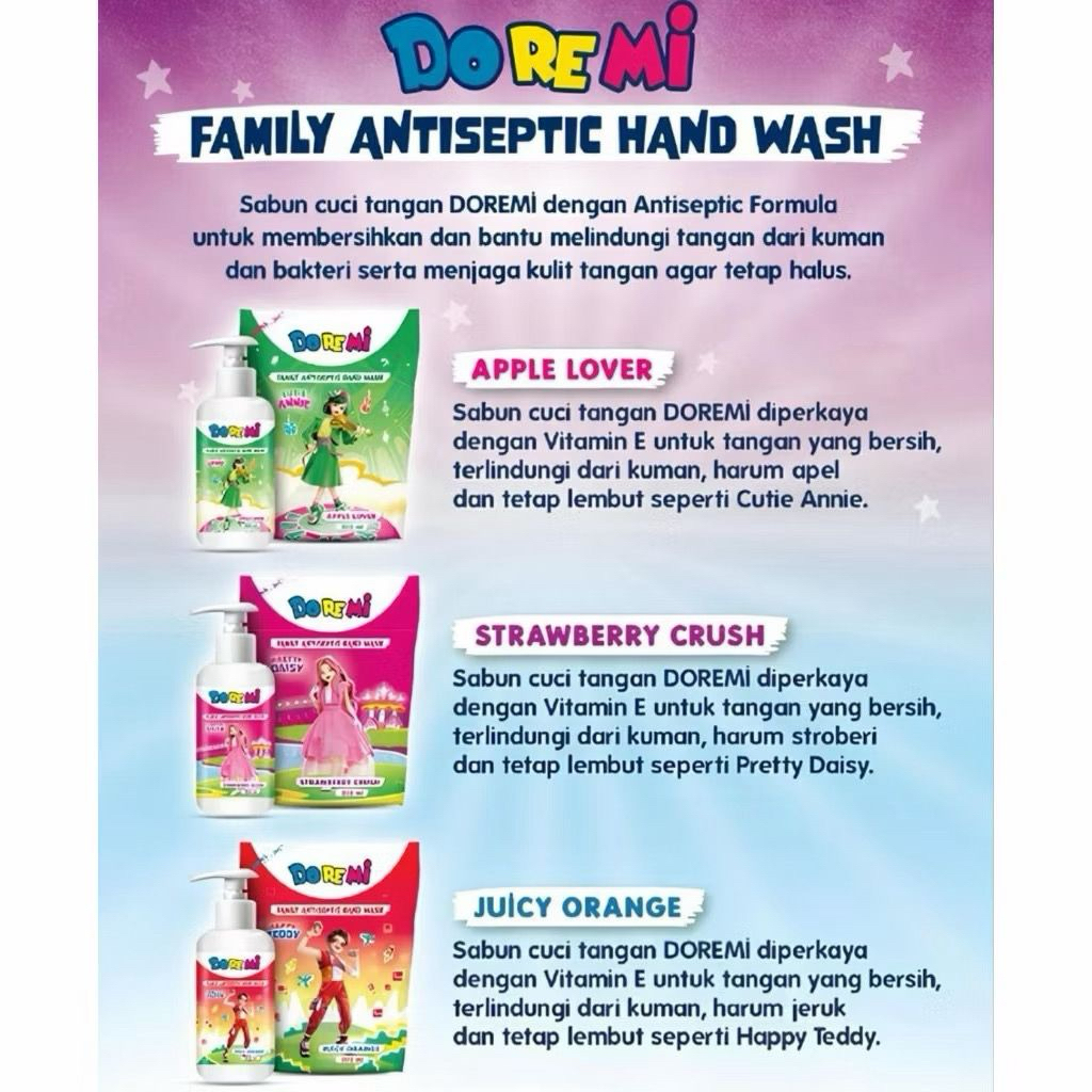 Doremi family antiseptic hand wash REFILL 225ml