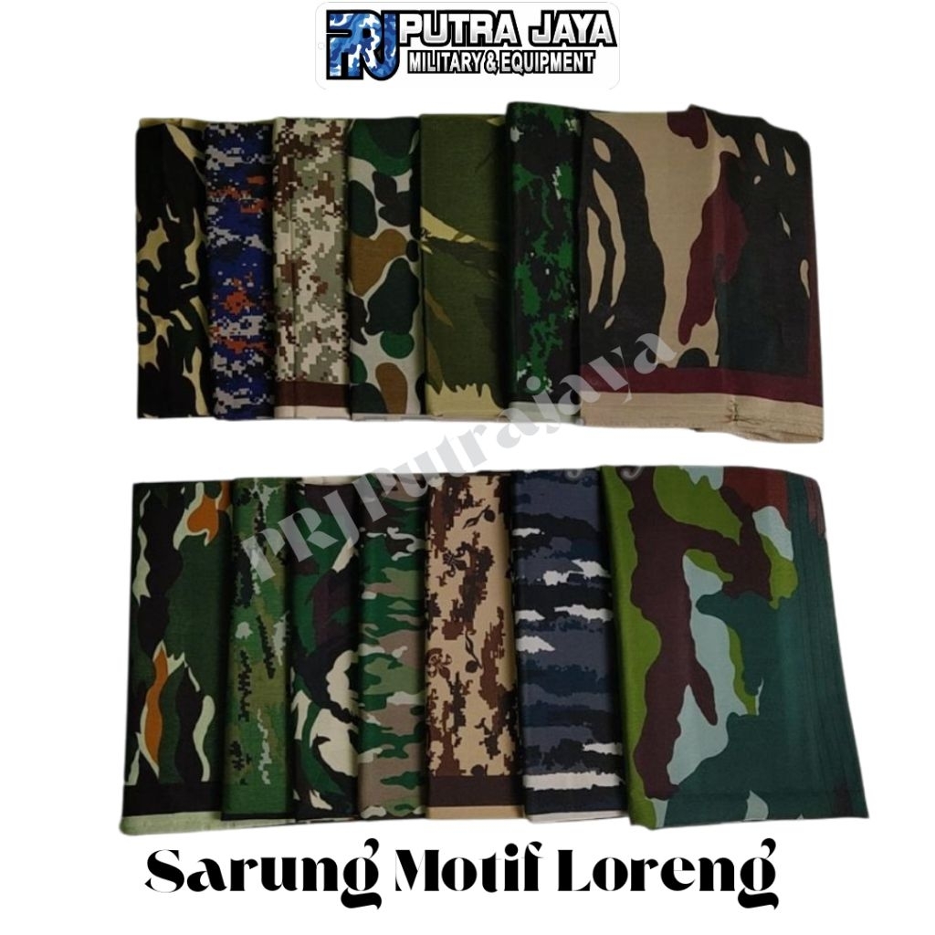Sarung Loreng Dewasa Sarung Motif Loreng Army TNI Sarung Sholat Loreng TNI Sarung Loreng Terbaru Mur