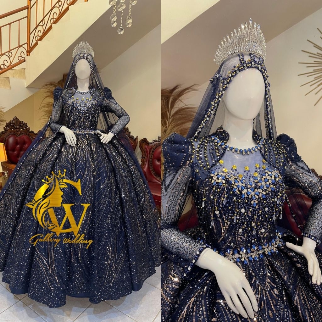 Gaun Pengantin Wanita Wedding | Baju Pengantin Mewah Simple Elegan
