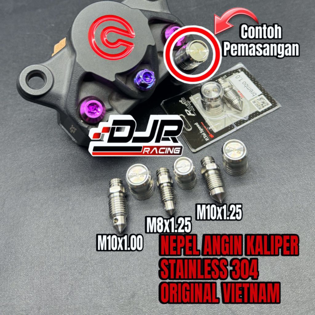 Nepel Setelan Angin Kaliper Rem Stainless 304 Original Vietnam