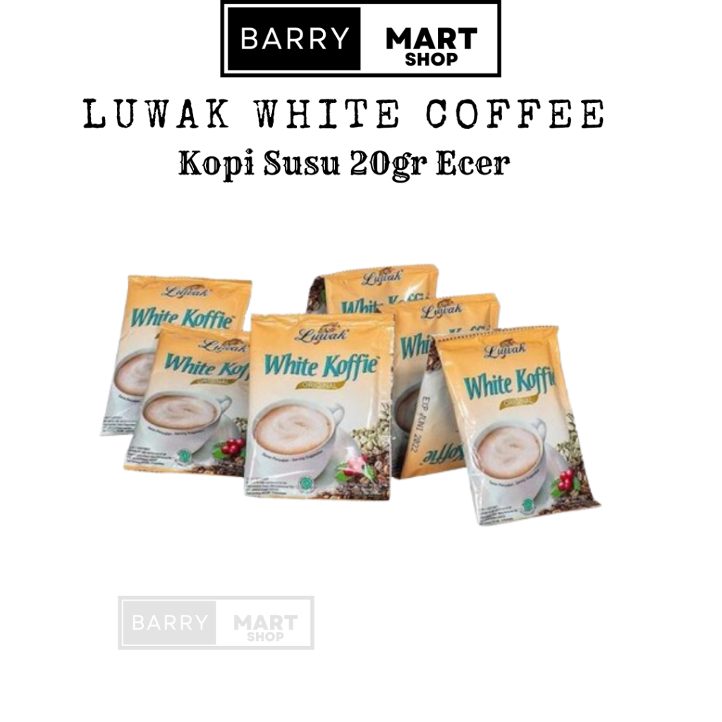 Luwak White Coffee Minuman Kopi Susu 20gr Ecer