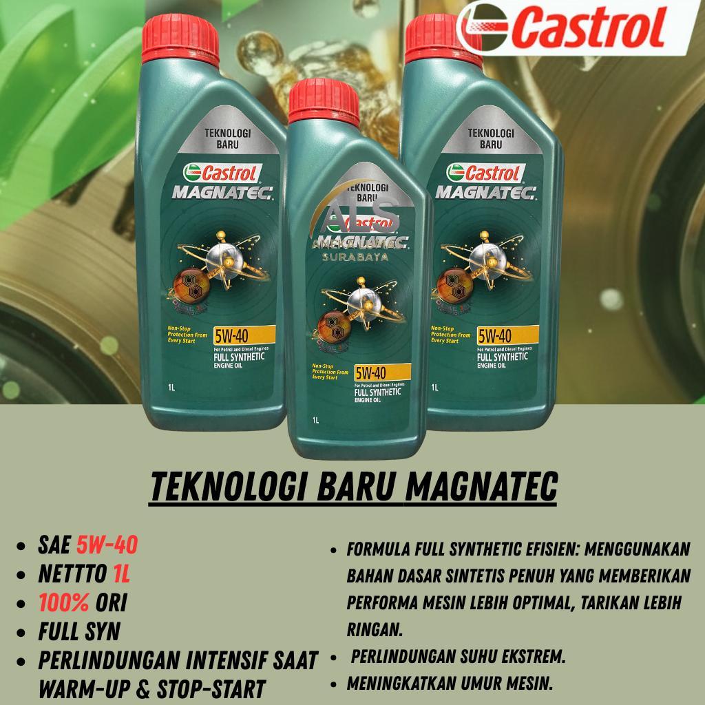 Oli Mesin Mobil Castrol MAGNATEC 5W-40 Kemasan 1 L