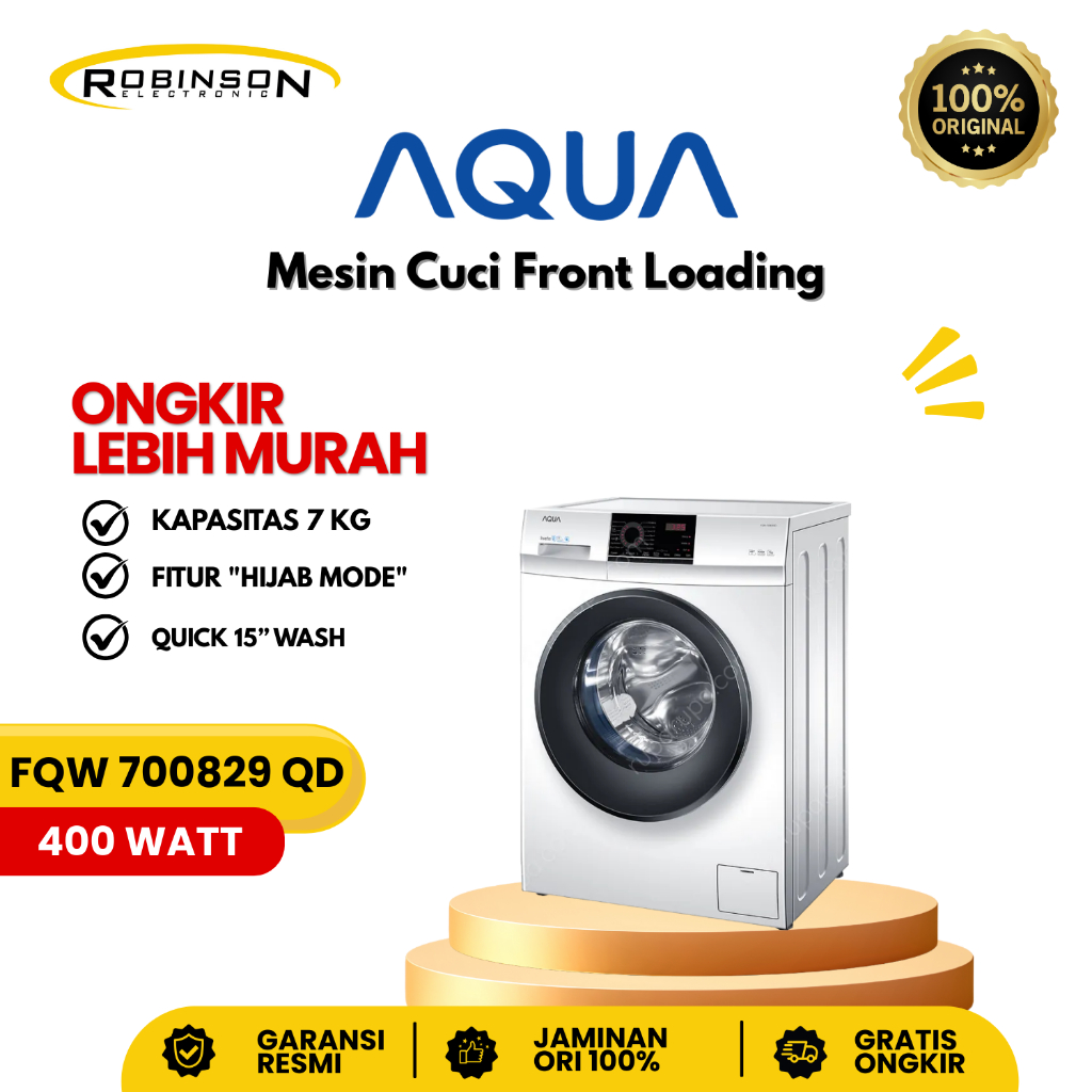 Mesin Cuci Aqua 1 Tabung 7Kg FQW 700829 QD