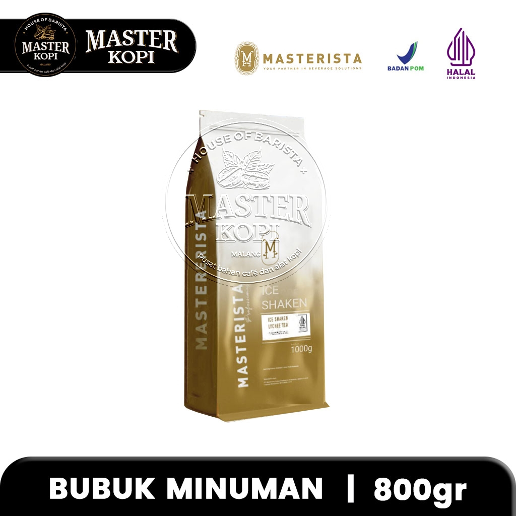 Bubuk Minuman Lychee Tea Masterista Powder Teh Leci Bubuk Leci Tea Ice Shaken - Pouch 1kg