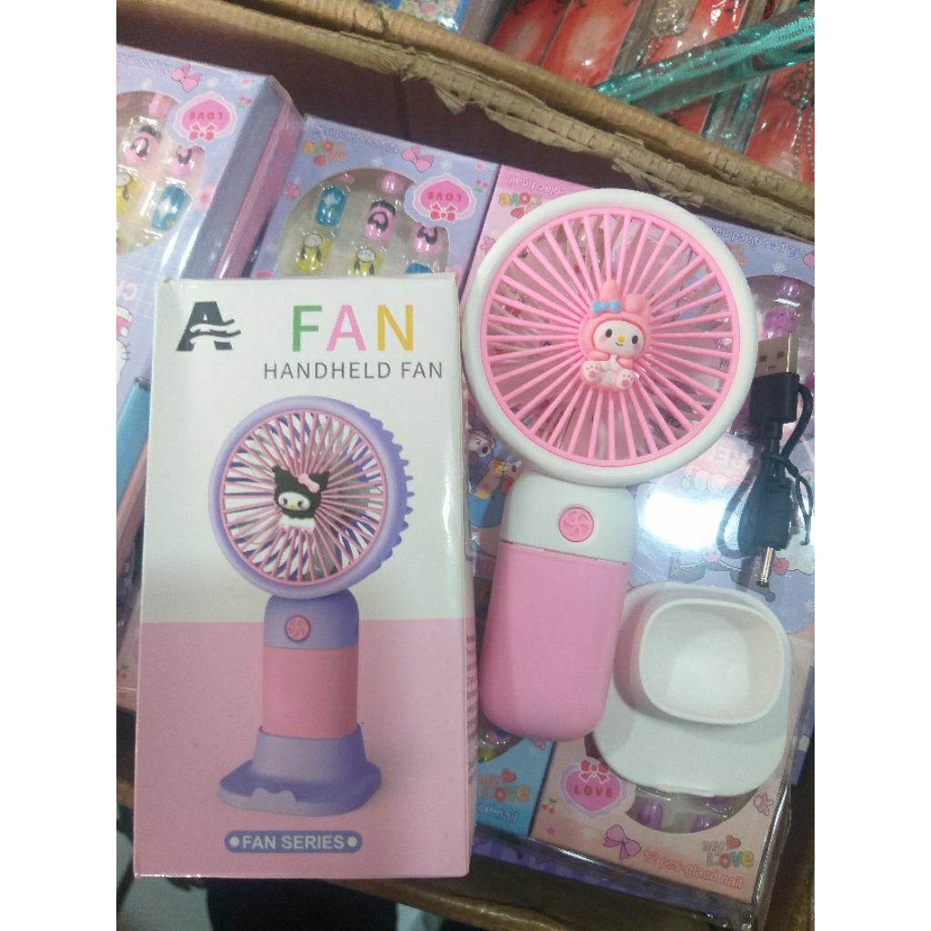 KIPAS MINI PORTABEL USB ANAK KARAKTER LUCU | KIPAS USB LUCU