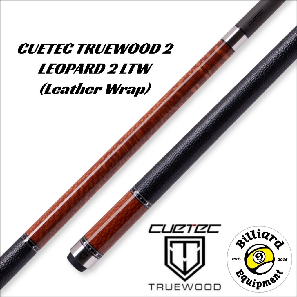 Cuetec Truewood Gen 2 - LEOPARD 2 LTW | Truewood Cue Billiard Carbon Gen II Stick Biliar Leather Wra