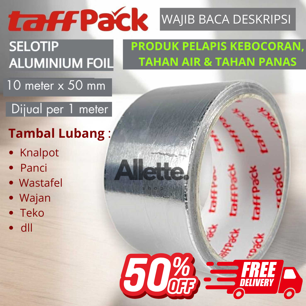 Plester Tambal Panci Wajan Atap Spandek - Lakban Aluminium Foil – Perbaiki Bocor di Logam lainnya
