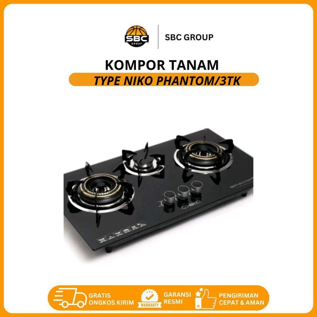 kompor tanam niko 3 tungku