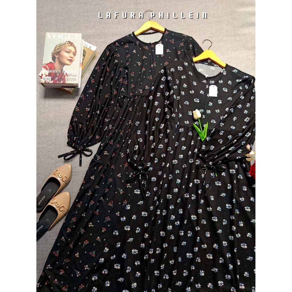 LAFURA PHILLEIN | Haiza Daily Gamis Bunga Simpel Kekinian