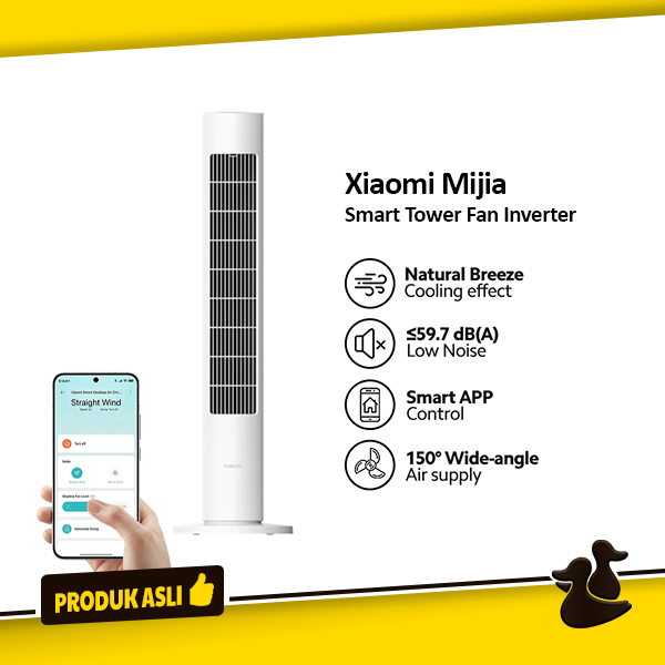 Xiaomi Mijia Smart Tower Fan 2 Inverter Type Kipas Angin Tower Besar Berdiri Tanpa Baling Bladeless 