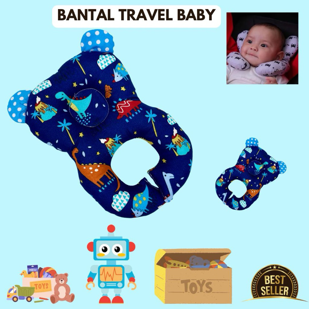 bantal travel bayi/bantal jalan jalan bayi/bantal travel stroler bayi/bantal leher bayi