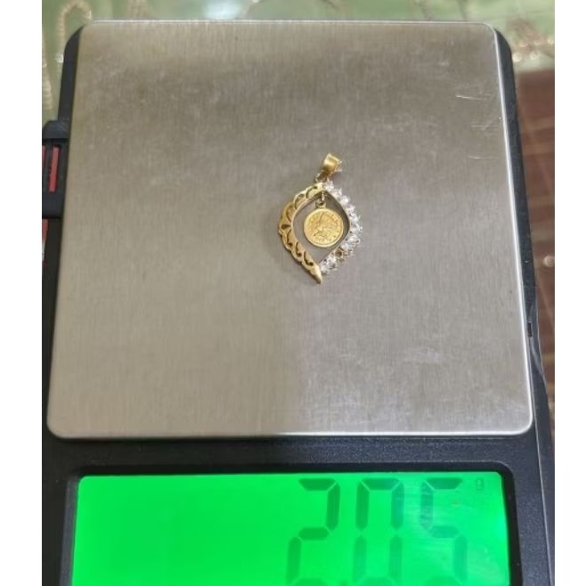 liontin gold - emas 22k - kadar 700- harga discont