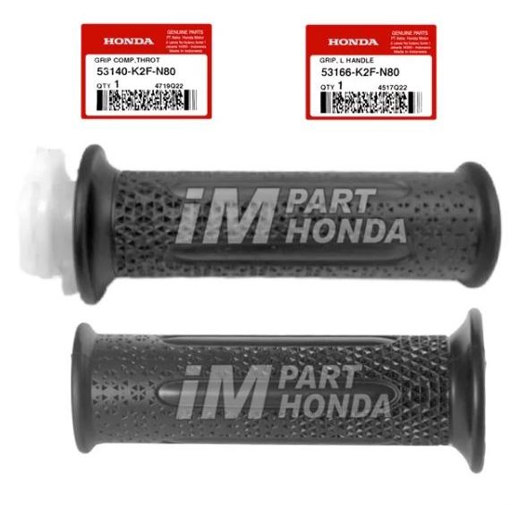53166-K2F-N80 53140-K2F-N80 Hand Grip Kiri atau Kanan Honda Scoopy K2F 2024-2026