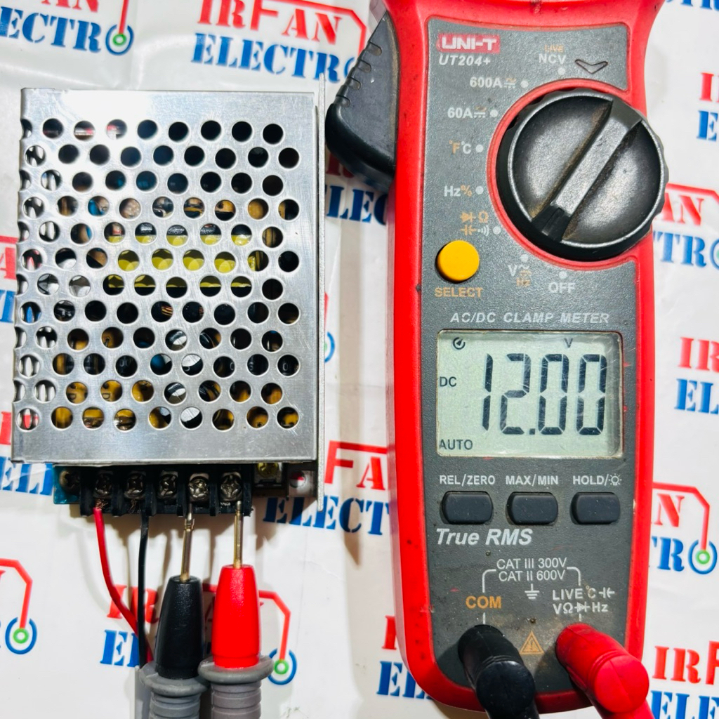 Power Supply SMPS 12V 3A Bodi Jaring bekas normal