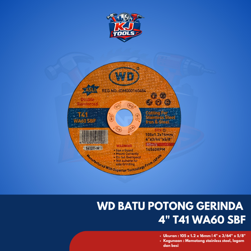 WD Batu Potong Gerinda  4" T41 WA60 SBF