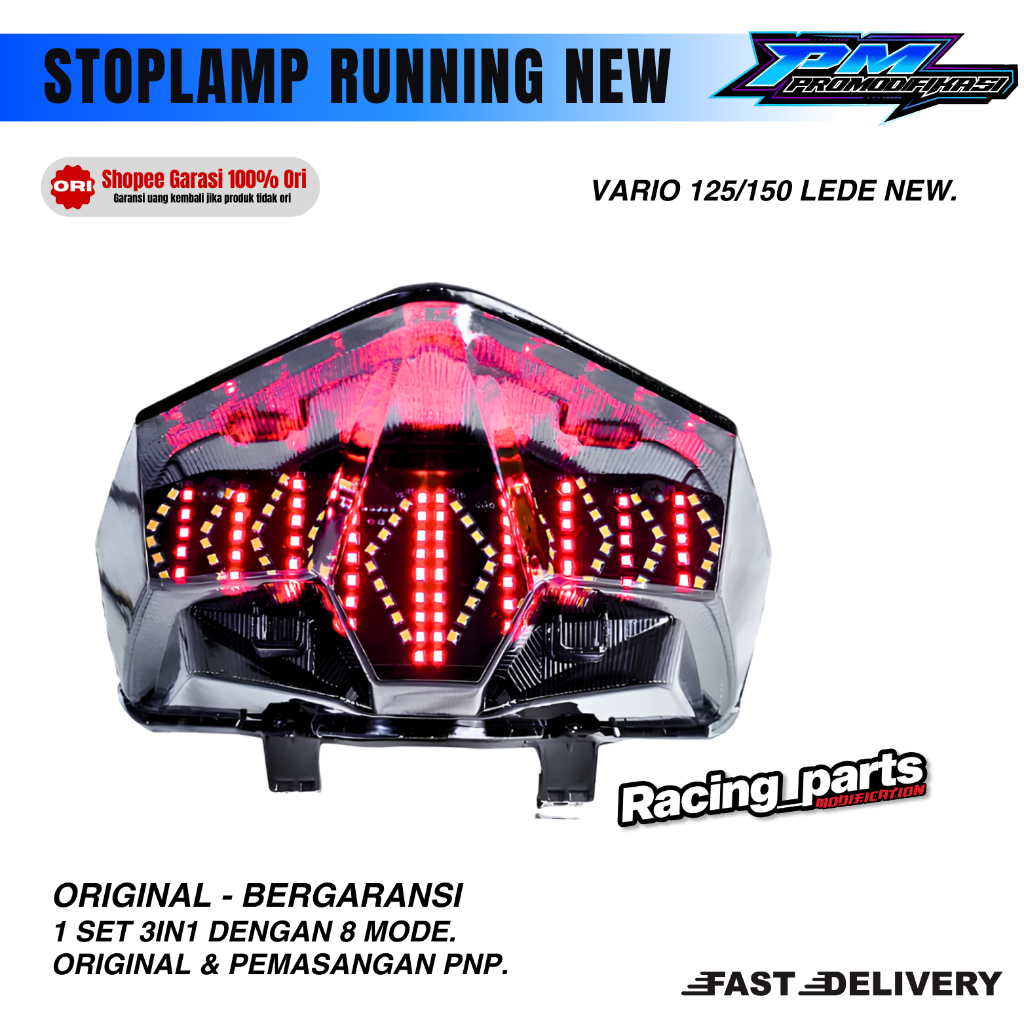 Lampu Belakang Stoplamp Runing Vario VARIO 125 NEW 150 NEW STOPLAMP RUNNING RACEPRO VARIO 125 150