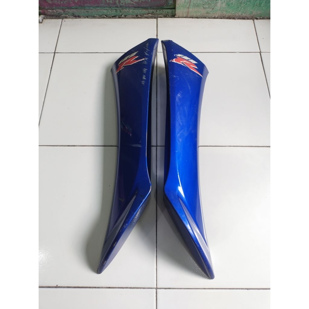 Cover sayap luar honda supra x 125 lama biru original 2nd lepasan motor