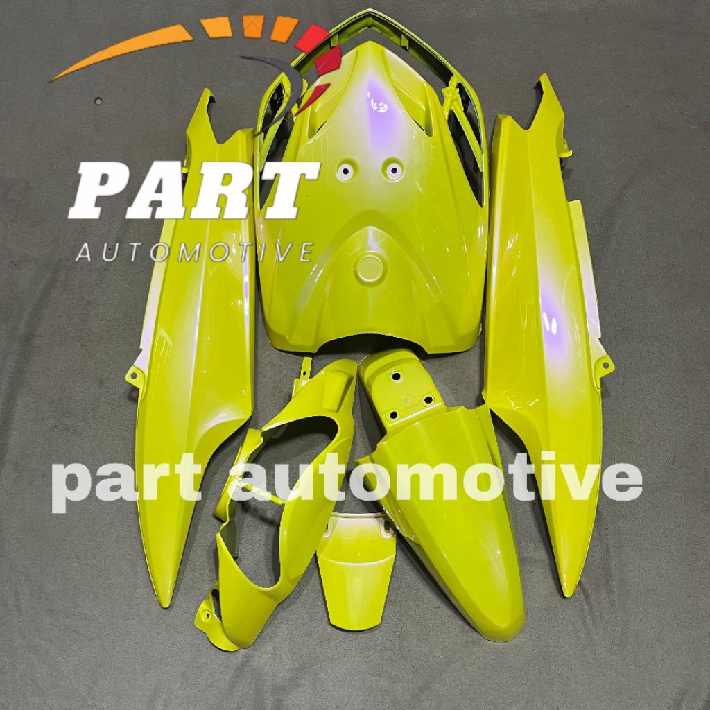 cover body full halus Mio smile kuning lembayung ungu