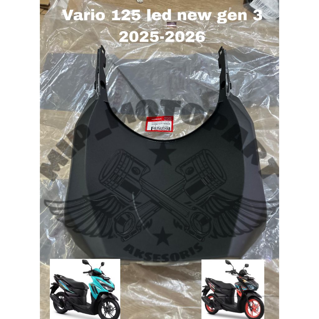 cover dek kap penahan lumpur depan paru Vario 125 led new gen 3 tahun 2025-2026 original