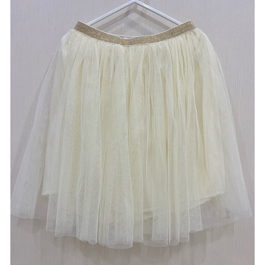 Rok Tutu Anak Cream / Rok Krem Anak / Skirt Anak Cream (New)
