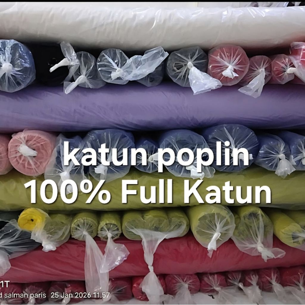 KAIN KATUN POPLIN KUALITAS PREMIUM 40s