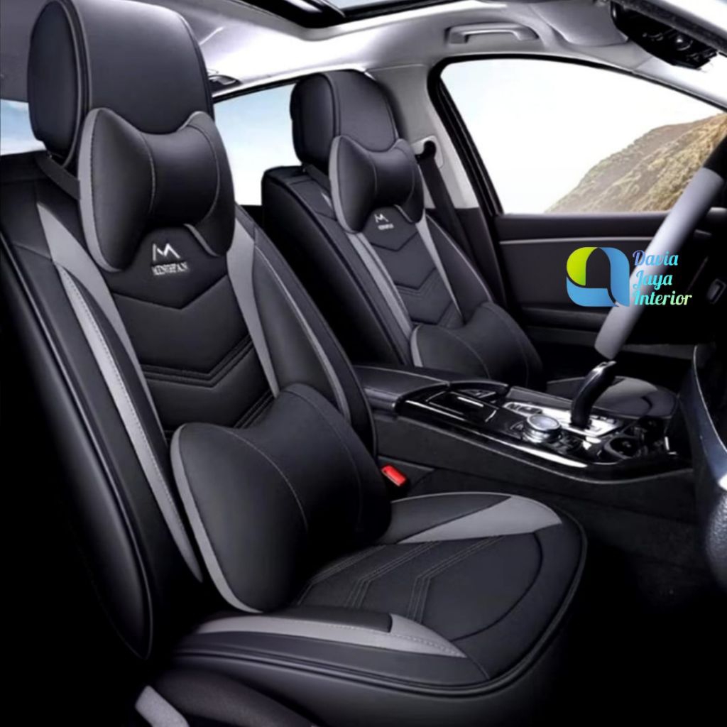 sarung jok mobil avanza xenia 2004 - 2015 fullset gratis cover stir atau bantal leher 2 pcs
