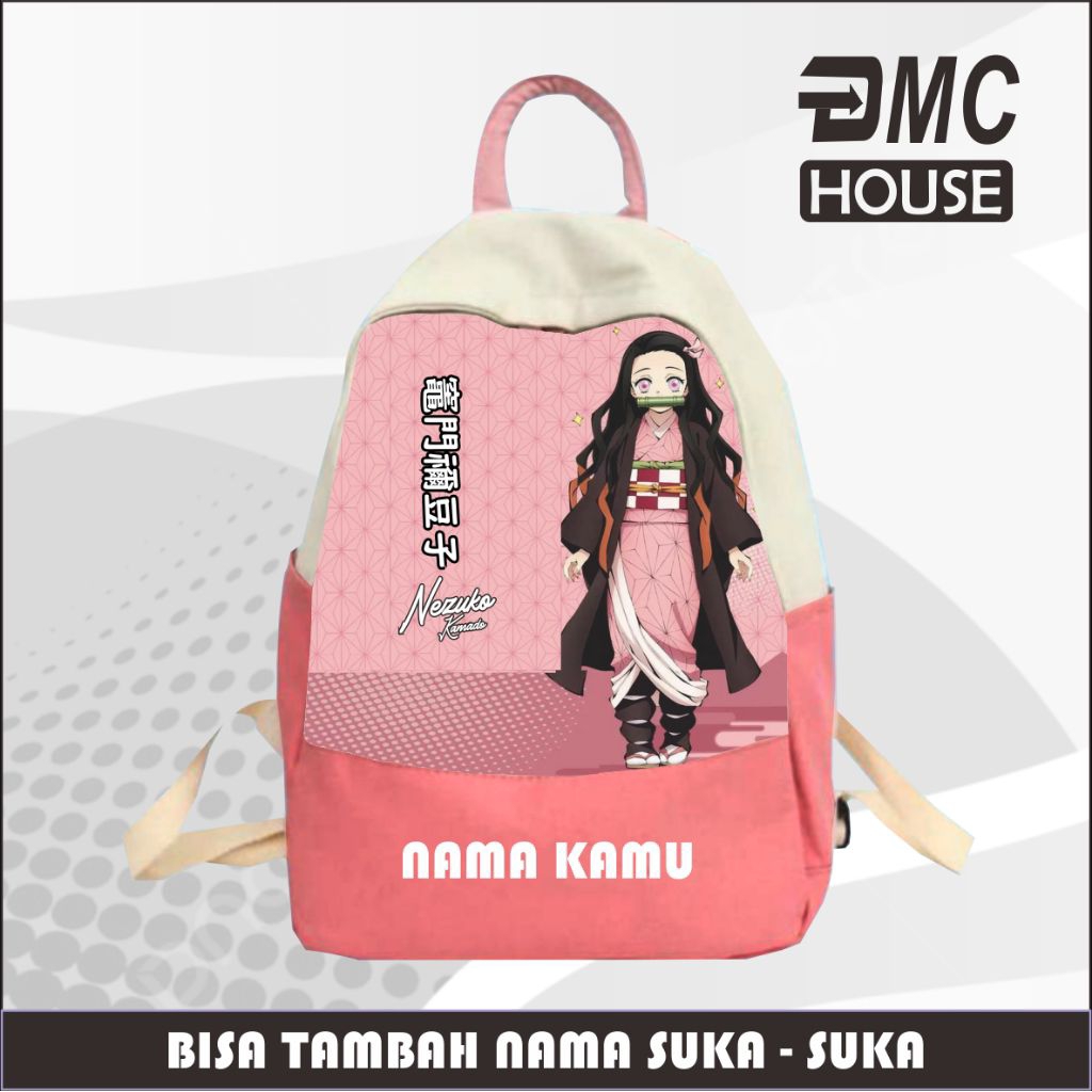 Tas Ransel Anak Sekolah Tk Sd Nezuko Kamado Demon Slayer Anime