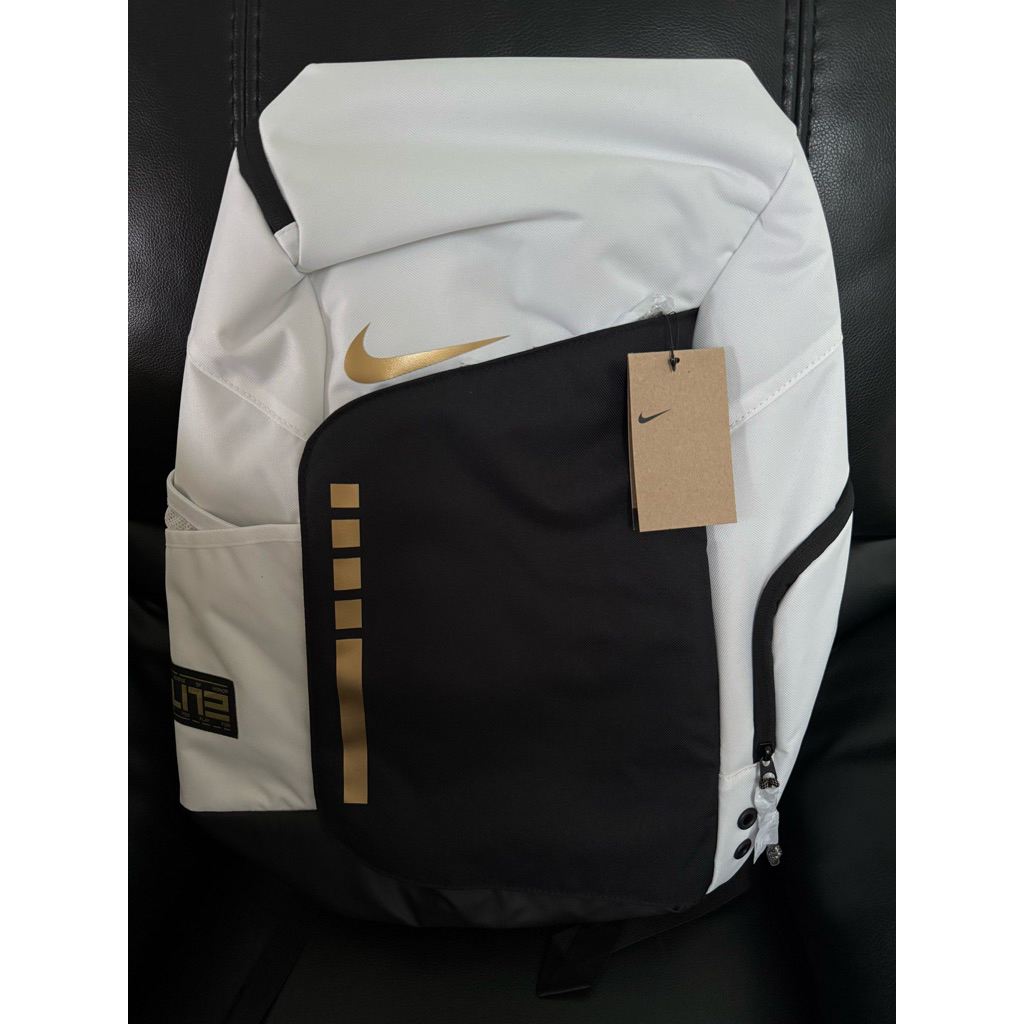 NIKE HOOPS Elite Backpack V2 | White Black Gold