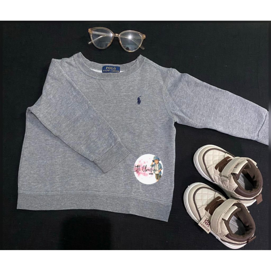 pl cn sweater anak ralph lauren abu - abu keren