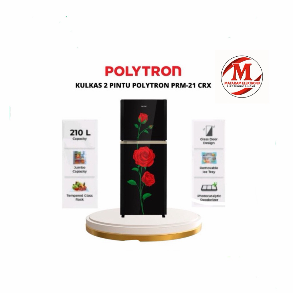 2 Pintu POLYTRON PRM 21 CRX // kulkas 2 pintu polytron