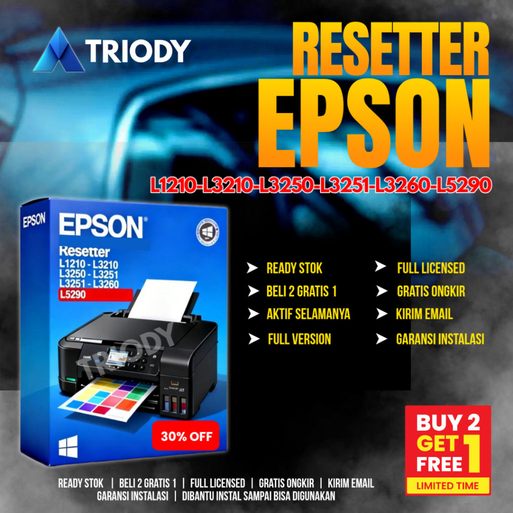 Resetter Epson L1210-L3210-L3250-L3251-L3260-L5290