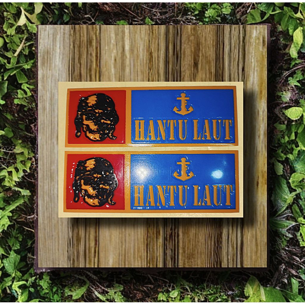 stiker embos/stiker embos hantu laut/stiker nopol hantu laut/stiker logo hantu laut