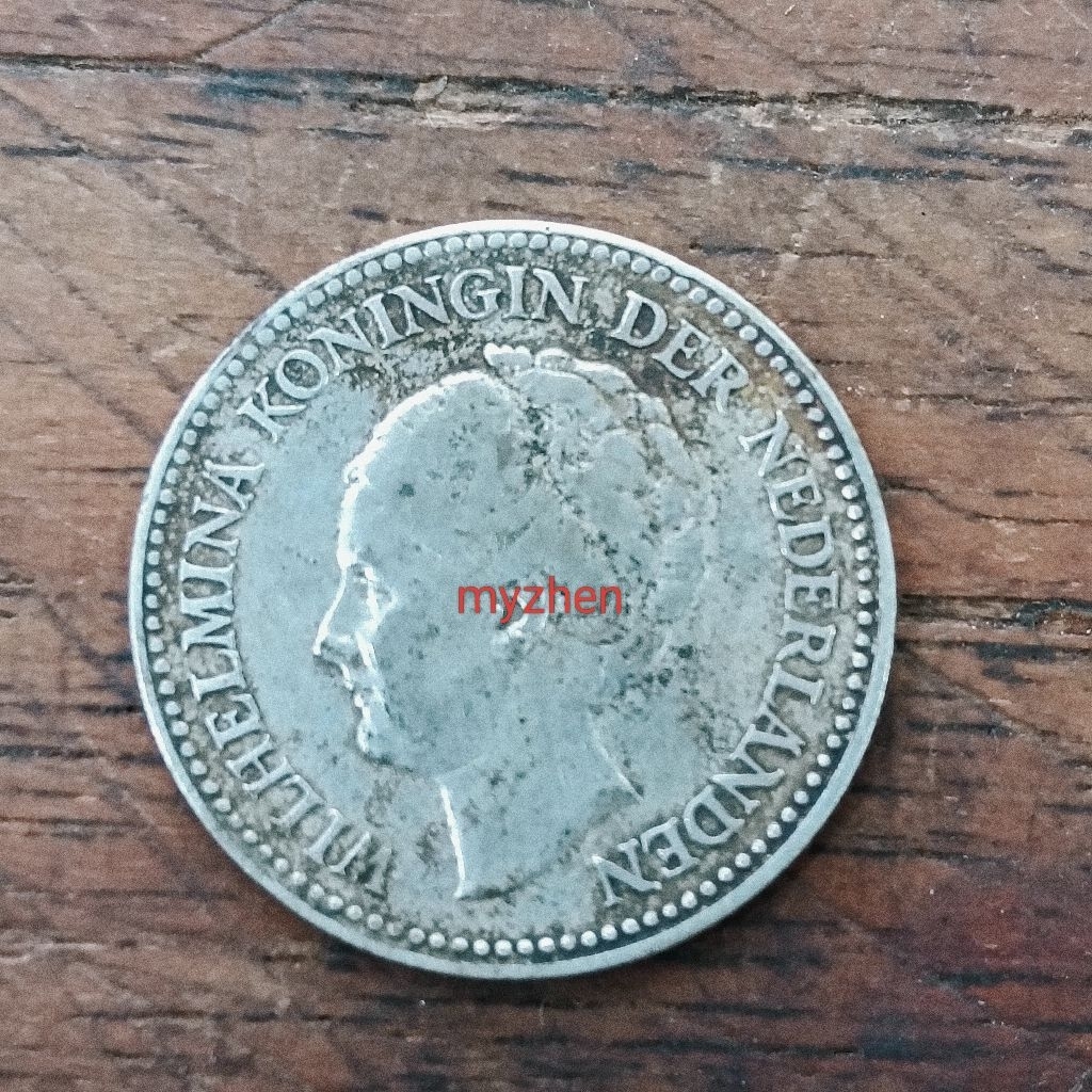 (K)koin perak wilhelmina 0,5G 1929