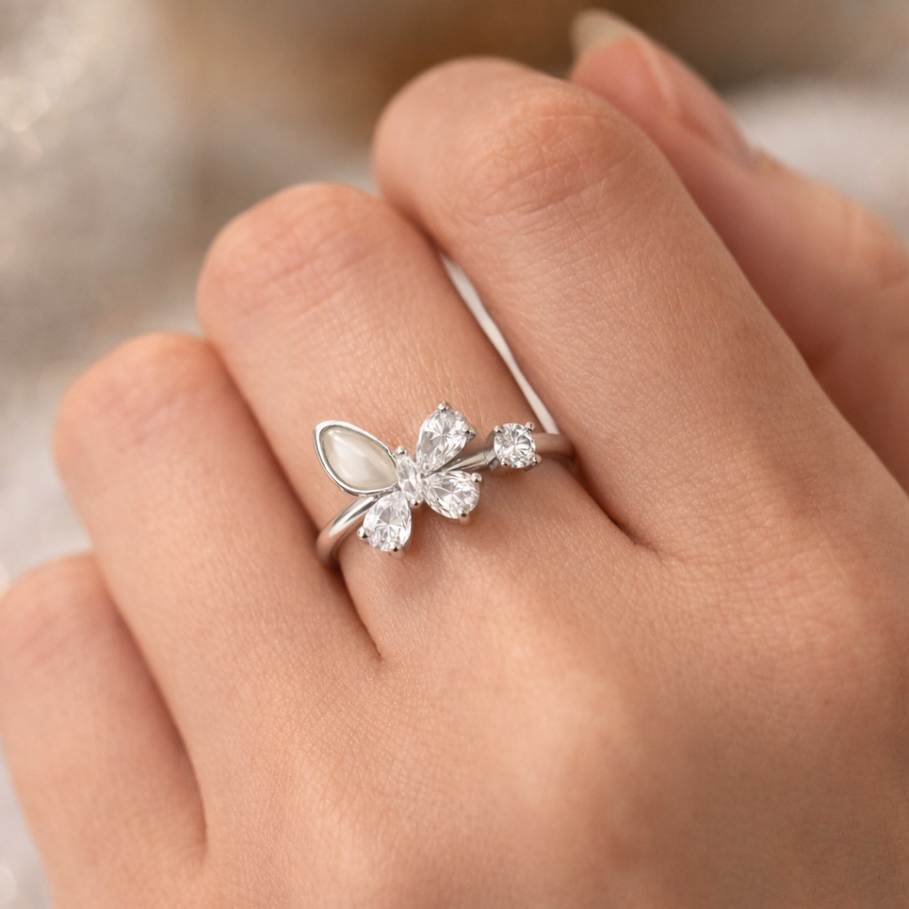 Butterfly Ring silver s925