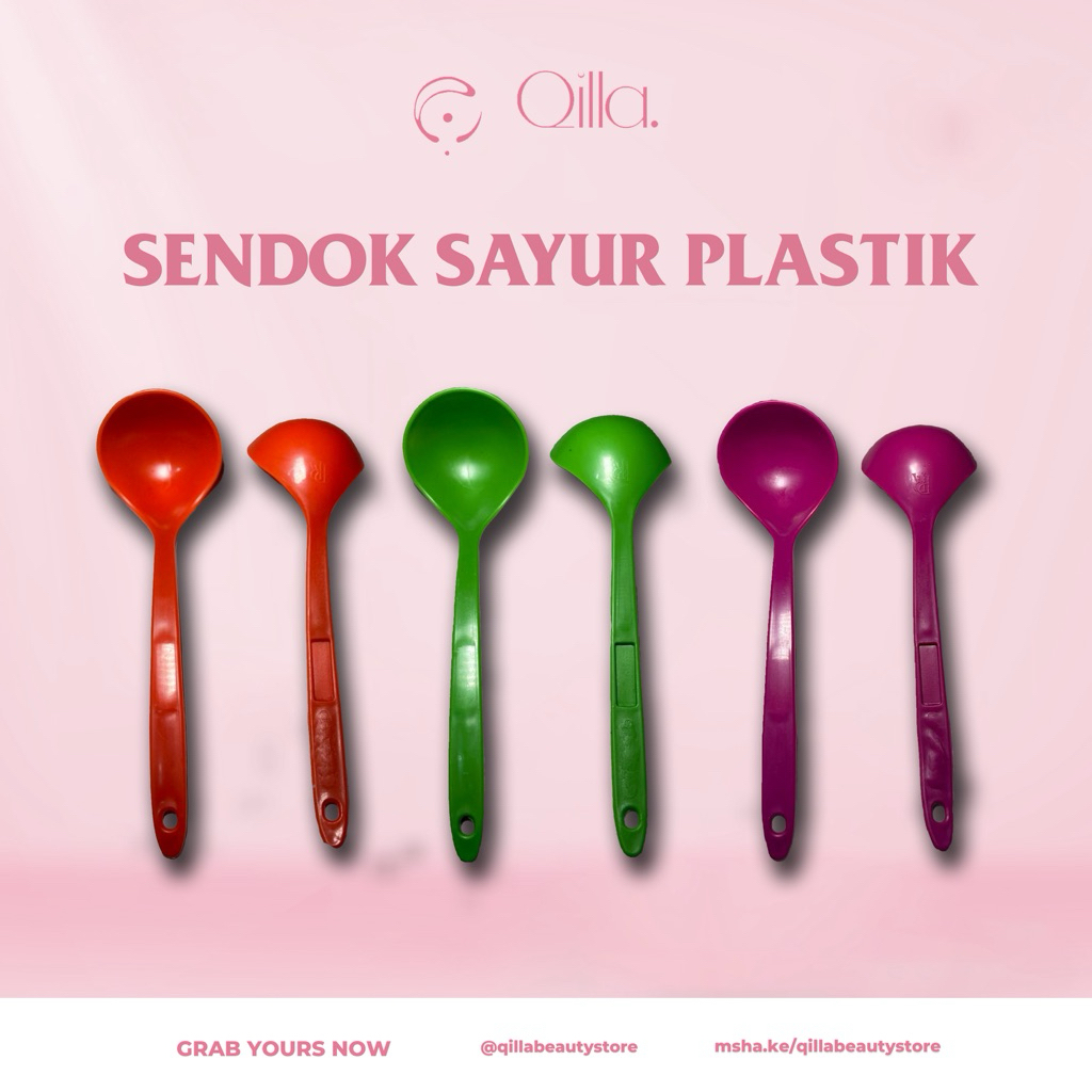 Centong Sayur Plastik - Entong Sayur Sop - Sendok Sayur Plastik - Sendok Kuah Plastik Murah