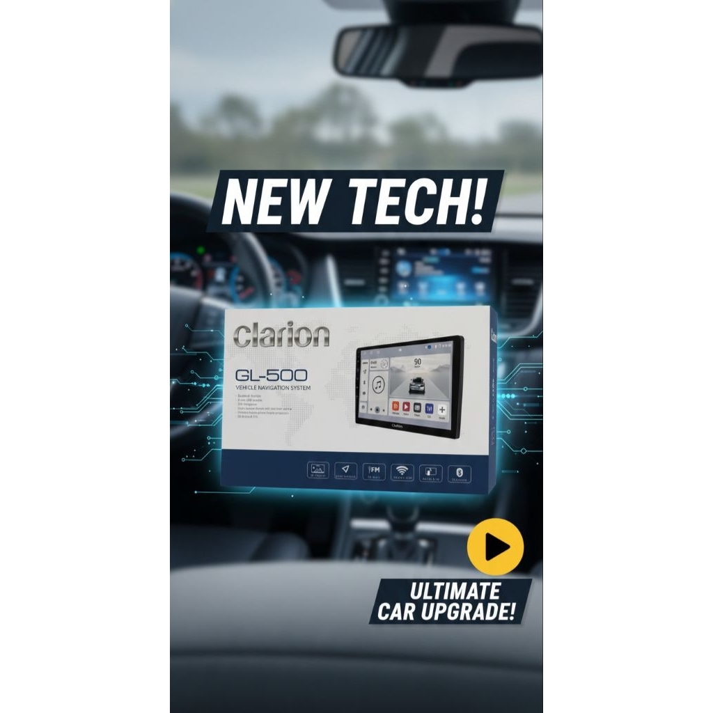Headunit Clarion GL-500 4/64 9 / 10 INCH / Headunit android Clarion 360