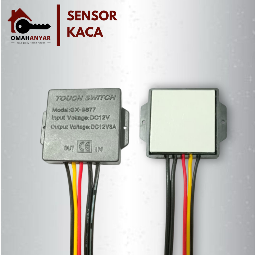 Sensor Kaca Touch Switch DC 12V 3A Model GX-9877 – Saklar Sentuh LED Cermin / Lampu Lemari – Touch S