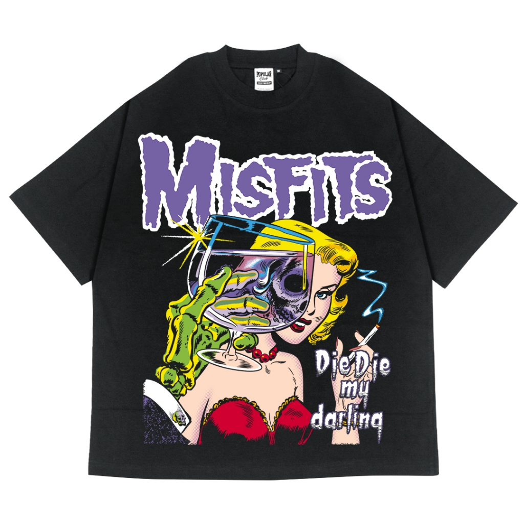 Misfits Oversized Vintage T-Shirt – Black