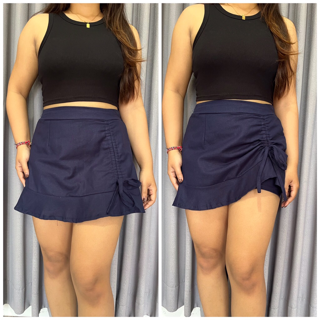 Celana Rok Linen Serut / Rok Celana linen rami