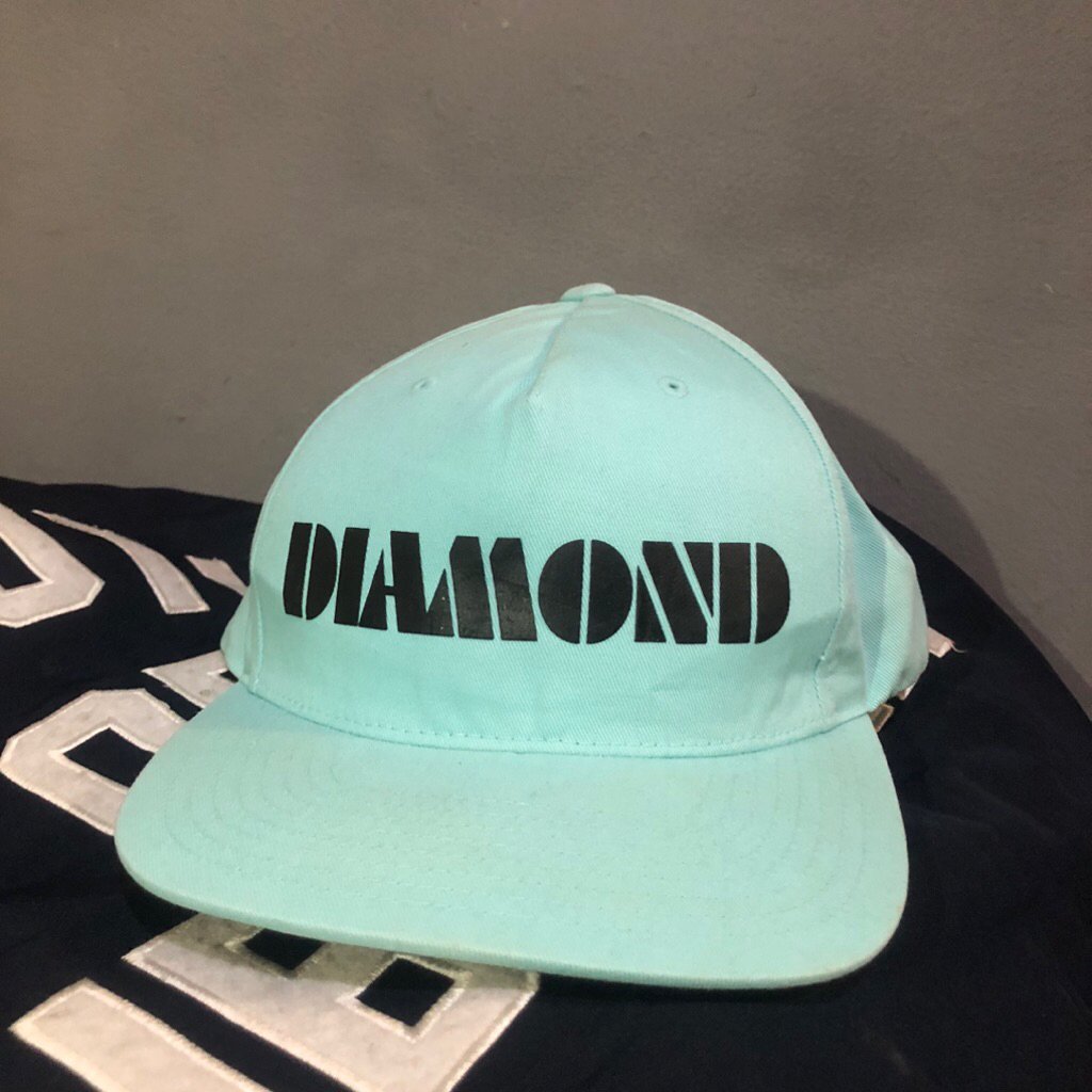 Topi Diamond Supply Co Snapback 6 Panel Hat Tiffany Blue Original Rare