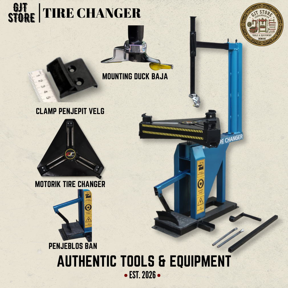 Paket Alat Pembuka Ban Motor & Mobil | Tire Changer Manual