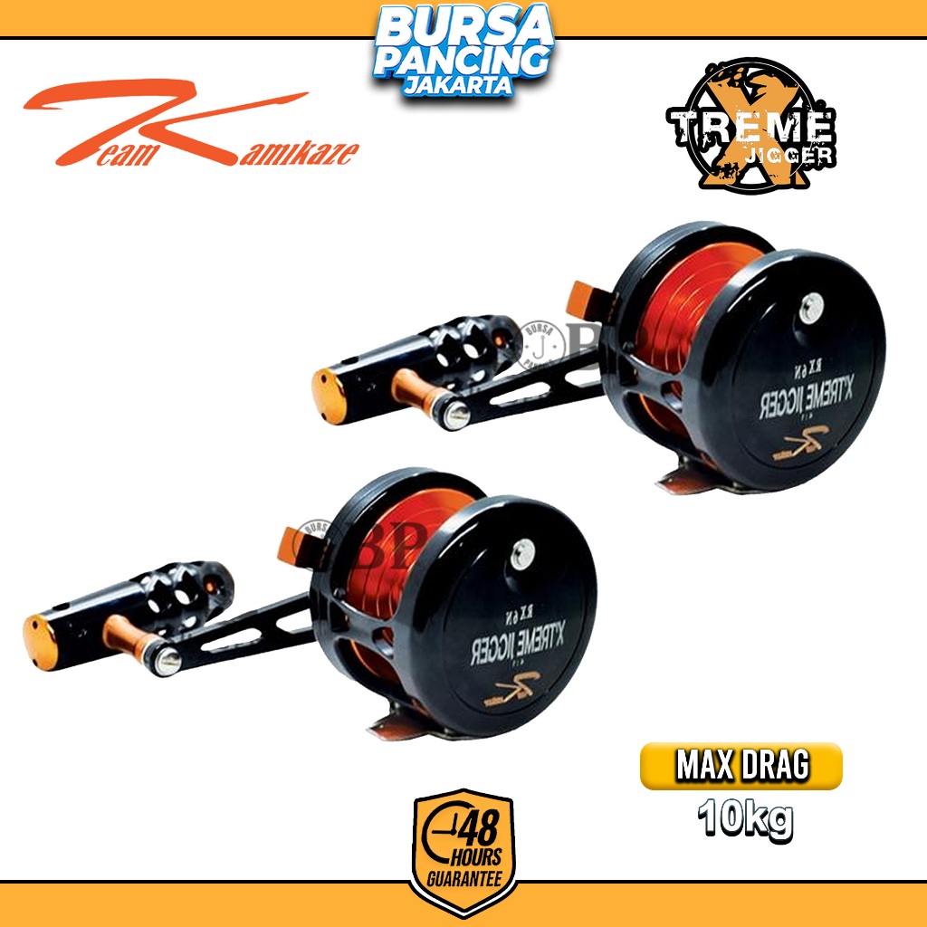 Team Kamikaze Reel Pancing Xtreme Jigger Narrow Series LX6 - RX6 8+1BB 6061-T6 Machine One Piece