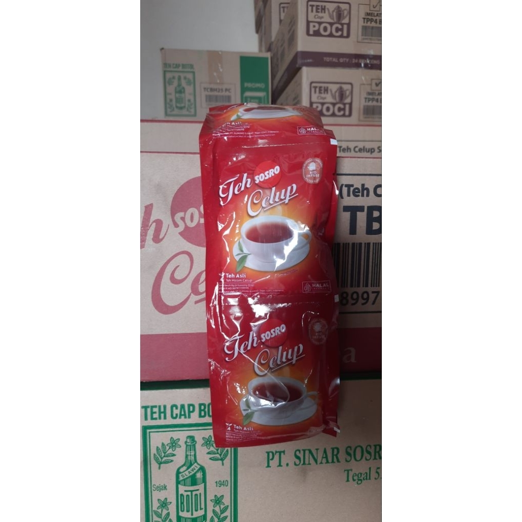 TEH CELUP SOSRO Renceng Isi 10 sachet