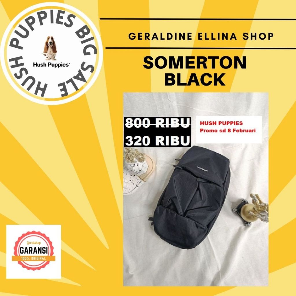 Tas pria Hush Puppies sale body bag original store seri SOMERTON