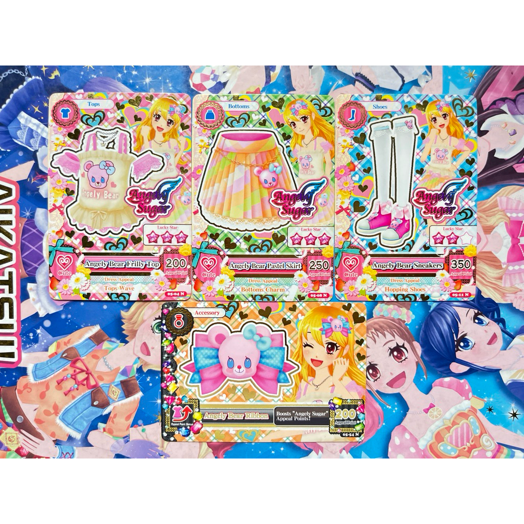 Kartu Aikatsu Ichigo Hoshimiya Angely Bear Angely Sugar Original Langka Rare Official Japanese Japan