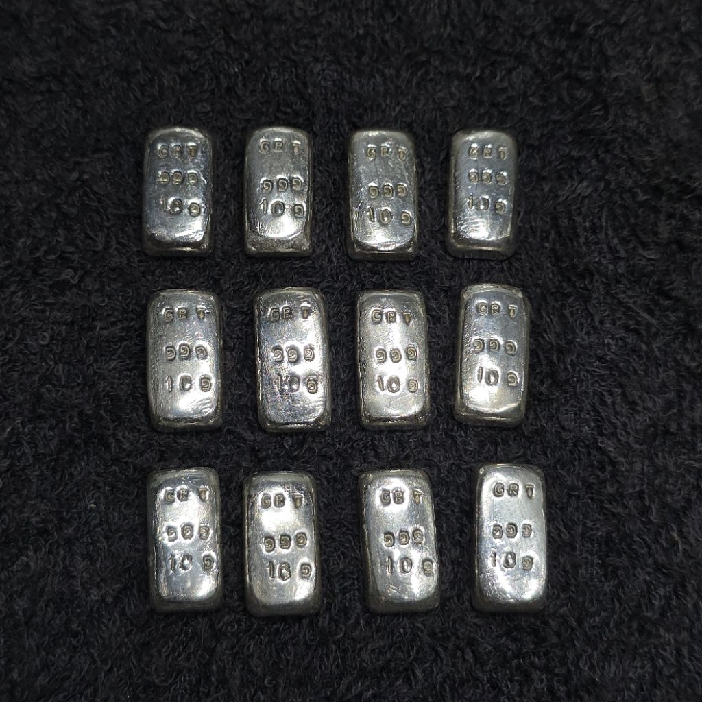 perak batangan 10 gram 99,9% grt