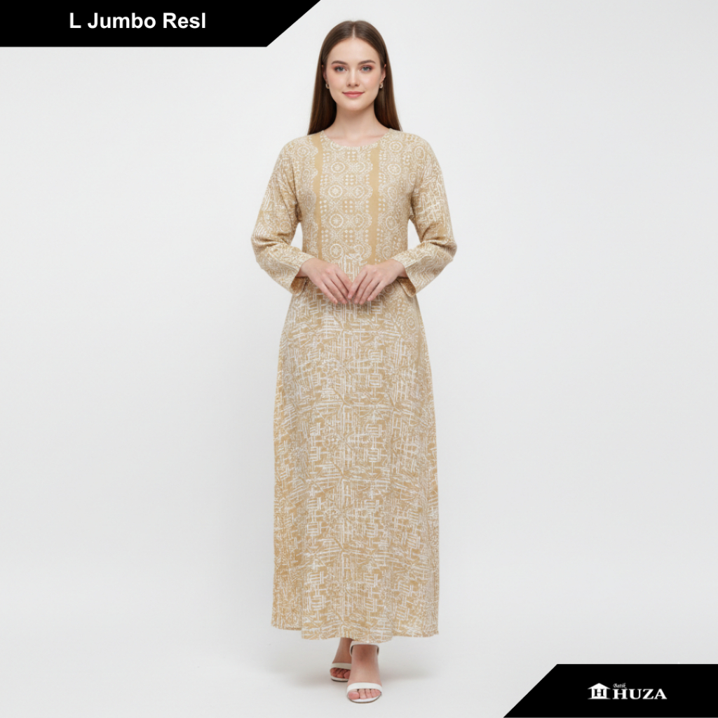 Batik Huza Daster Batik Longdress Jumbo Resl LD 130cm
