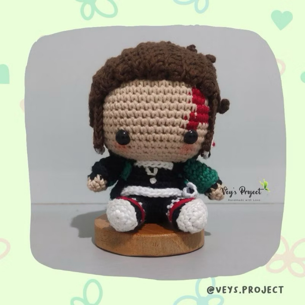 Boneka Rajut Tanjiro Demon Slayer | Tanjiro Amigurmi