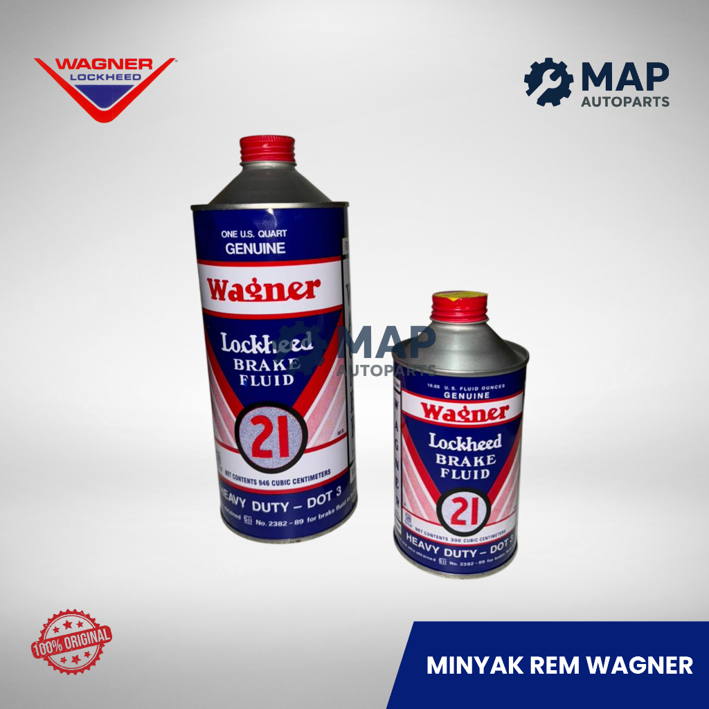 Minyak Rem Wagner Lockheed Brake Fluid DOT 3 Original | Wagner Brake Fluid 21 | Minyak Rem Mobil
